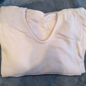 GAP brand light pink cropped sweatshirt.